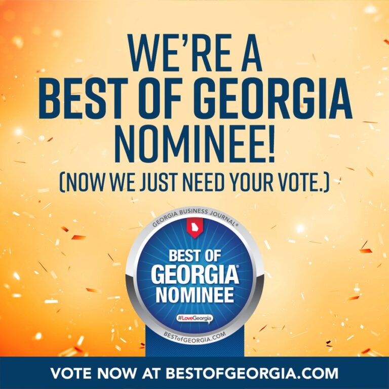 We are a Best of Georgia nominee - now we just need your vote